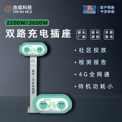 熊猫眼双路智能插座